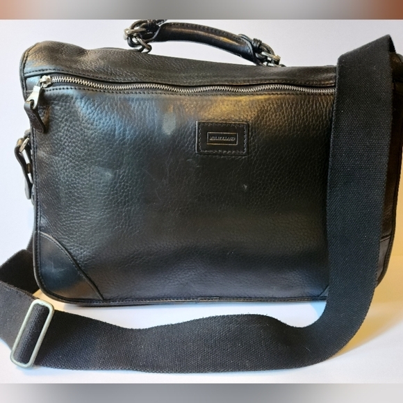 Vintage MULHOLLAND Black Leather Briefcase THE CHALICE 2007 - Picture 6 of 16